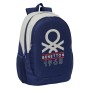 Cartable Benetton Varsity Gris Blue marine 32 x 44 x 16 cm de Benetton, Sacs à dos enfant - Réf : S4310029, Prix : 35,72 €, R...