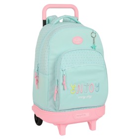 Mochila Escolar com Rodas BlackFit8 Enjoy Verde 33 X 45 X 22 cm de BlackFit8, Mochilas infantis - Ref: S4310100, Preço: 53,00...