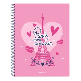 Libreta Safta Paris Rosa Azul marino A4 120 Hojas de Safta, Libretas de ejercicios - Ref: S4310101, Precio: 6,06 €, Descuento: %