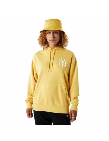 Sweat à capuche femme New Era ew York Yankees MLB League Jaune | Tienda24 Tienda24.eu