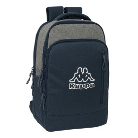 Laptop Backpack Kappa Dark Navi Grey Navy Blue 29 x 44 x 15 cm by Kappa, Bags and covers for laptops and netbooks - Ref: S431...