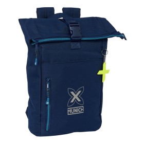 Laptop Backpack Munich Nautic Navy Blue 28 x 42 x 13 cm by Munich, Bags and covers for laptops and netbooks - Ref: S4310156, ...