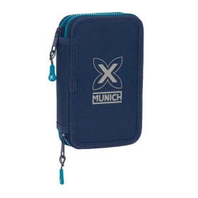 Plumier Doble Munich Nautic Azul marino 12.5 x 19.5 x 4 cm 28 piezas de Munich, Estuches - Ref: S4310170, Precio: 10,18 €, De...