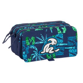 Triple Carry-all El Niño Glassy Navy Blue 21,5 x 10 x 8 cm by El Niño, Pencil cases - Ref: S4310186, Price: 8,99 €, Discount: %