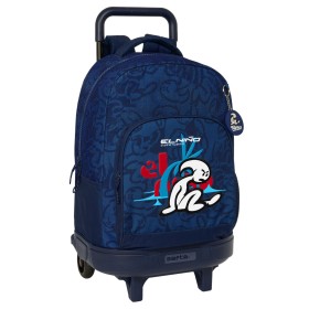 School Rucksack with Wheels El Niño Paradise Navy Blue 33 X 45 X 22 cm by El Niño, Children's Backpacks - Ref: S4310209, Pric...