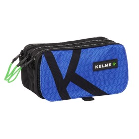 Trousse Fourre-Tout Triple Kelme Royal Bleu Noir 21,5 x 10 x 8 cm de Kelme, Trousses - Réf : S4310218, Prix : 8,06 €, Remise : %