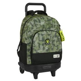 Mochila Escolar com Rodas Kelme Travel Preto Verde 33 X 45 X 22 cm de Kelme, Mochilas infantis - Ref: S4310237, Preço: 30,32 ...