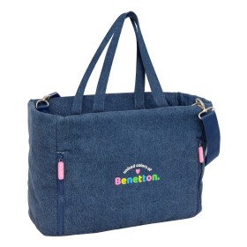 Borsa Benetton Denim Azzurro 40 x 31 x 17 cm di Benetton, Bambine e ragazze - Rif: S4310261, Prezzo: 20,11 €, Sconto: %