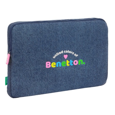 Laptop Cover Benetton Denim Blue 15,6'' 39,5 x 27,5 x 3,5 cm by Benetton, Bags and covers for laptops and netbooks - Ref: S43...