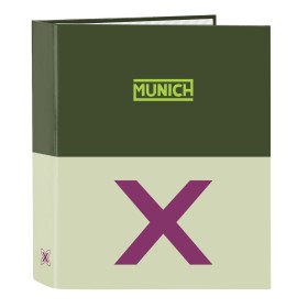 Carpeta de anillas Munich Bright khaki Verde A4 27 x 33 x 6 cm de Munich, Archivadores - Ref: S4310287, Precio: 5,72 €, Descu...