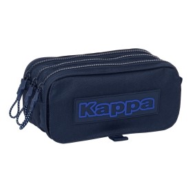 Trousse Fourre-Tout Triple Kappa Blue night Blue marine 21,5 x 10 x 8 cm de Kappa, Trousses - Réf : S4310295, Prix : 8,99 €, ...