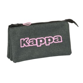 Triple Carry-all Kappa Silver pink Grey 22 x 12 x 3 cm by Kappa, Pencil cases - Ref: S4310305, Price: 7,95 €, Discount: %