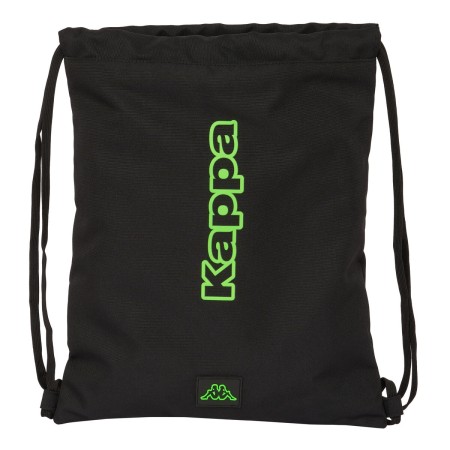 Bolsa Mochila con Cuerdas Kappa Black Negro 35 x 40 x 1 cm de Kappa, Bolsas escolares - Ref: S4310310, Precio: 6,73 €, Descue...