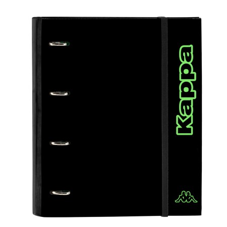 Carpeta de anillas Kappa Black Verde Negro 27 x 32 x 3.5 cm de Kappa, Archivadores - Ref: S4310314, Precio: 9,09 €, Descuento: %