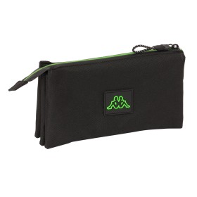 Portatodo Triple Kappa Black Negro 22 x 12 x 3 cm de Kappa, Estuches - Ref: S4310316, Precio: 11,62 €, Descuento: %