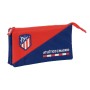 Portatodo Triple Atlético Madrid Azul Rojo 22 x 12 x 3 cm de Atlético Madrid, Estuches - Ref: S4310395, Precio: 9,21 €, Descu...