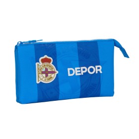 Dreifaches Mehrzweck-Etui R. C. Deportivo de La Coruña Blau 22 x 12 x 3 cm von R. C. Deportivo de La Coruña, Federmäppchen - ...