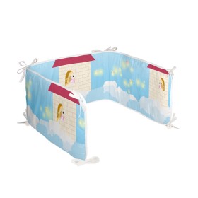 Cot protector HappyFriday Mr Fox Long braid Multicolour 210 x 40 cm by HappyFriday, Bed accessories - Ref: D1608705, Price: 2...