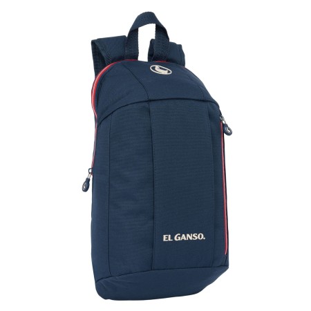 Mochila El Ganso Classic Mini Azul marino 22 x 39 x 10 cm de El Ganso, Mochilas infantiles - Ref: S4310445, Precio: 22,05 €, ...