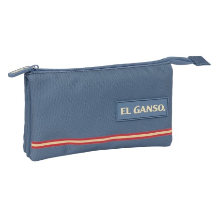 Trousse Fourre-Tout Triple El Ganso Bleu 22 x 12 x 3 cm de El Ganso, Trousses - Réf : S4310454, Prix : 11,62 €, Remise : %