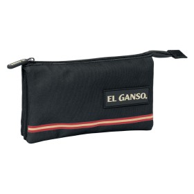 Portatodo Triple El Ganso Negro 22 x 12 x 3 cm de El Ganso, Estuches - Ref: S4310456, Precio: 11,62 €, Descuento: %