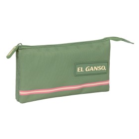 Trousse Fourre-Tout Triple El Ganso Vert 22 x 12 x 3 cm de El Ganso, Trousses - Réf : S4310458, Prix : 11,62 €, Remise : %