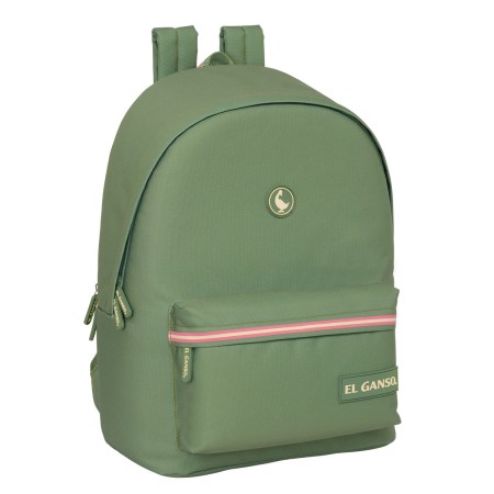 Mochila para Portátil El Ganso +usb el ganso basics Verde 31 x 44 x 18 cm de El Ganso, Bolsas y fundas para portátiles y netb...