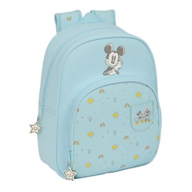 Cartable Mickey Mouse Clubhouse Baby Bleu clair 28 x 34 x 10 cm de Mickey Mouse Clubhouse, Sacs à dos enfant - Réf : S4310464...