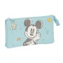 Dreifaches Mehrzweck-Etui Mickey Mouse Clubhouse Baby Hellblau 22 x 12 x 3 cm | Tienda24 - Global Online Shop Tienda24.eu