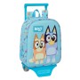 School Rucksack with Wheels Bluey Sky blue 22 x 27 x 10 cm by Bluey, Children's Backpacks - Ref: S4310495, Price: 33,32 €, Di...