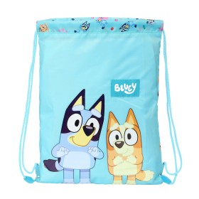 Rucksacktasche mit Bändern Bluey Himmelsblau 26 x 34 x 1 cm von Bluey, Schulranzen - Ref: S4310502, Preis: 12,22 €, Rabatt: %