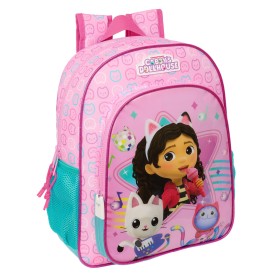 Mochila Escolar Gabby's Dollhouse Party Cor de Rosa 26 x 34 x 11 cm de Gabby's Dollhouse, Mochilas infantis - Ref: S4310512, ...