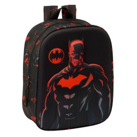 School Bag Batman Black 22 x 27 x 10 cm 3D by Batman, Children's Backpacks - Ref: S4310552, Price: 8,97 €, Discount: %