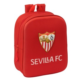 Mochila Escolar Sevilla Fútbol Club Rojo 22 x 27 x 10 cm 3D de Sevilla Fútbol Club, Mochilas infantiles - Ref: S4310562, Prec...