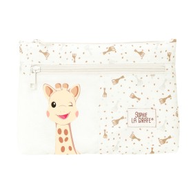 Trousse Fourre-Tout Double Sophie la Girafe Beige 23 x 16 x 3 cm de Sophie la Girafe, Trousses - Réf : S4310591, Prix : 10,81...