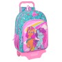 School Rucksack with Wheels My Little Pony Magic Pink Turquoise 33 x 42 x 14 cm by My Little Pony, Children's Backpacks - Ref...