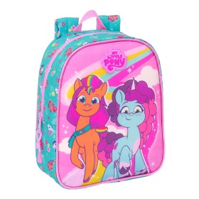 Mochila Escolar My Little Pony Magic Cor de Rosa Turquesa 22 x 27 x 10 cm de My Little Pony, Mochilas infantis - Ref: S431060...