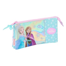 Trousse Fourre-Tout Triple Frozen Cool days Violet Bleu ciel 22 x 12 x 3 cm de Frozen, Trousses - Réf : S4310621, Prix : 9,85...