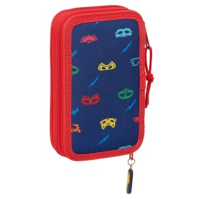 Astuccio Scuola PJ Masks Ready Blu Marino 12.5 x 19.5 x 4 cm 28 Pezzi di PJ Masks, Porta penne - Rif: S4310636, Prezzo: 19,07...