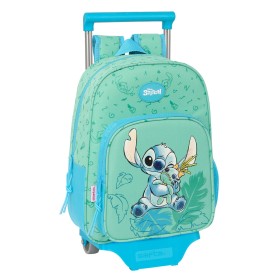 Schulrucksack mit Rädern Stitch Aloha türkis 26 x 34 x 11 cm von Stitch, Kinderrucksäcke - Ref: S4310637, Preis: 34,42 €, Rab...