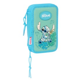 Plumier Doble Lilo & Stitch Aloha Turquesa 12.5 x 19.5 x 4 cm 28 piezas de Lilo & Stitch, Estuches - Ref: S4310646, Precio: 1...