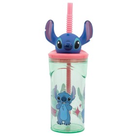 Copo com Palhinha Stitch Sweet 3D 360 ml de Stitch, Porta-chaves - Ref: S4310649, Preço: 10,81 €, Desconto: %