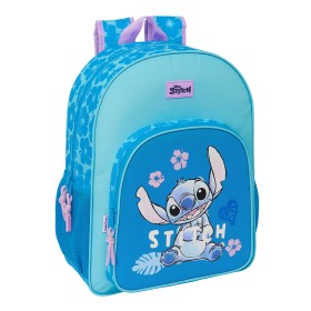 Cartable Stitch Hawaii Bleu 33 x 42 x 14 cm de Stitch, Sacs à dos enfant - Réf : S4310654, Prix : 32,32 €, Remise : %