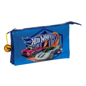 Trousse Fourre-Tout Triple Hot Wheels Sonny Blue marine 22 x 12 x 3 cm de Hot Wheels, Trousses - Réf : S4310682, Prix : 11,16...