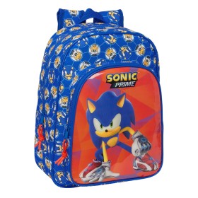 School Bag Sonic Prime Blue 26 x 34 x 11 cm by Sonic, Children's Backpacks - Ref: S4310689, Price: 26,89 €, Discount: %