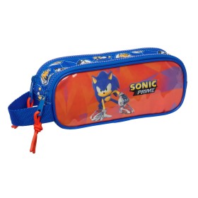 Double Carry-all Sonic Prime Blue 21 x 8 x 6 cm by Sonic, Pencil cases - Ref: S4310692, Price: 11,08 €, Discount: %