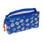 Trousse Fourre-Tout Triple Sonic Prime Bleu 22 x 12 x 3 cm | Tienda24 - Global Online Shop Tienda24.eu