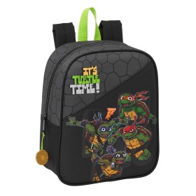 School Bag Teenage Mutant Ninja Turtles Black Grey 22 x 27 x 10 cm by Teenage Mutant Ninja Turtles, Children's Backpacks - Re...