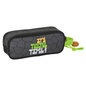 Double Carry-all Teenage Mutant Ninja Turtles Black Grey 21 x 8 x 6 cm by Teenage Mutant Ninja Turtles, Pencil cases - Ref: S...