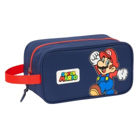 Bolsa para Sapatos de Viagem Super Mario World Azul Marinho 29 x 15 x 14 cm de Super Mario, Sacos para calçado - Ref: S431072...